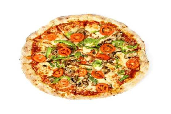 VEGETARIAN PIZZA (TOMATO SAUCE, ALL VEGETABLES)